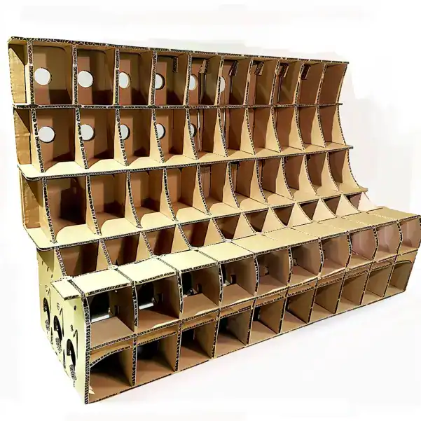 Structure de meuble en carton fabriqué par un cartonniste