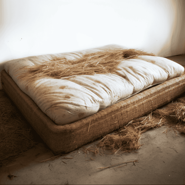Lit de paille médiéval