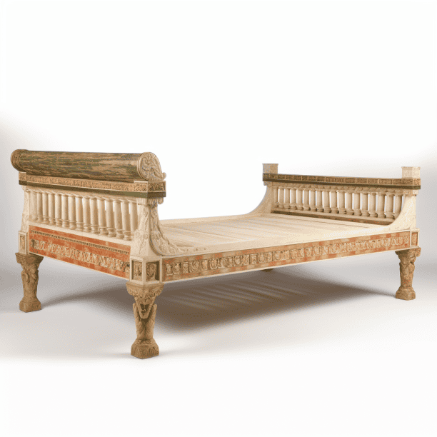 Triclinium lit romain antique