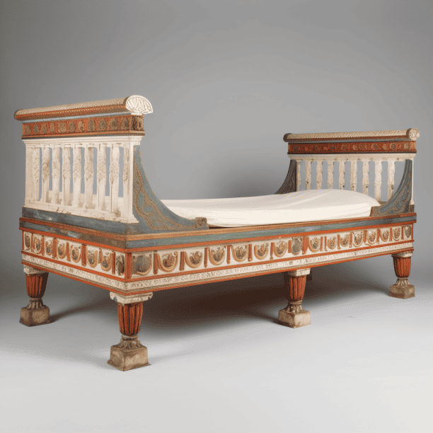 Un lit romain (triclinium)