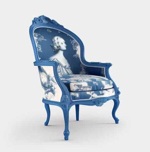 Fauteuil Voltaire relooké