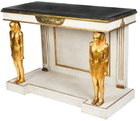 Console Empire de style egyptien