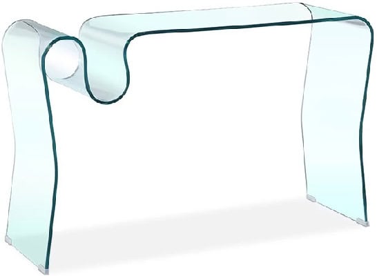 Console design en verre