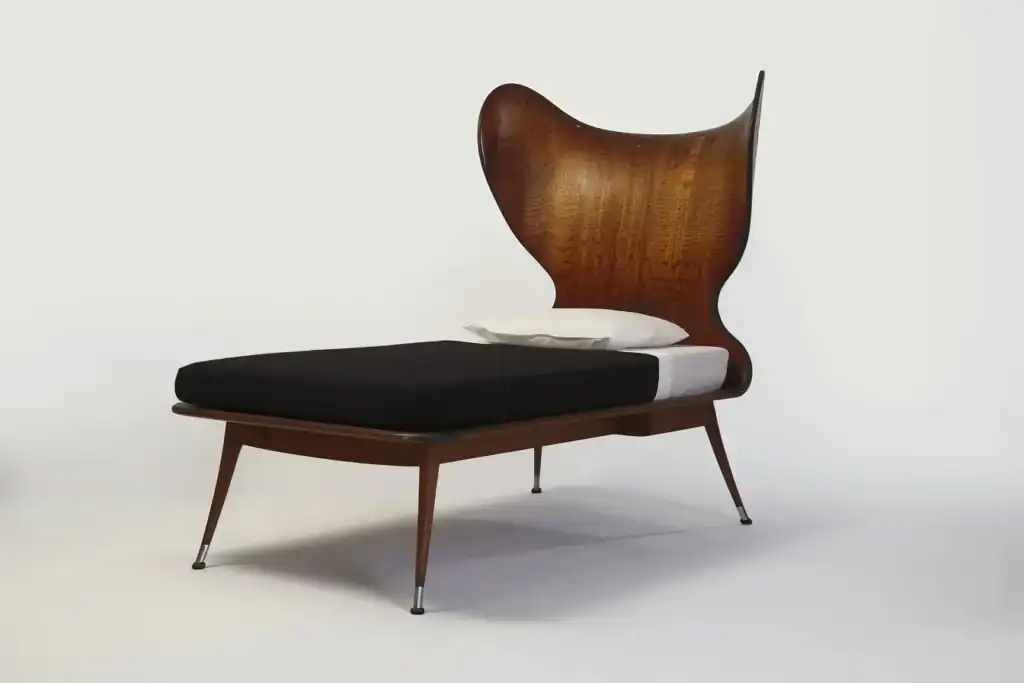 Lit fourmi style Arne Jacobsen par IA