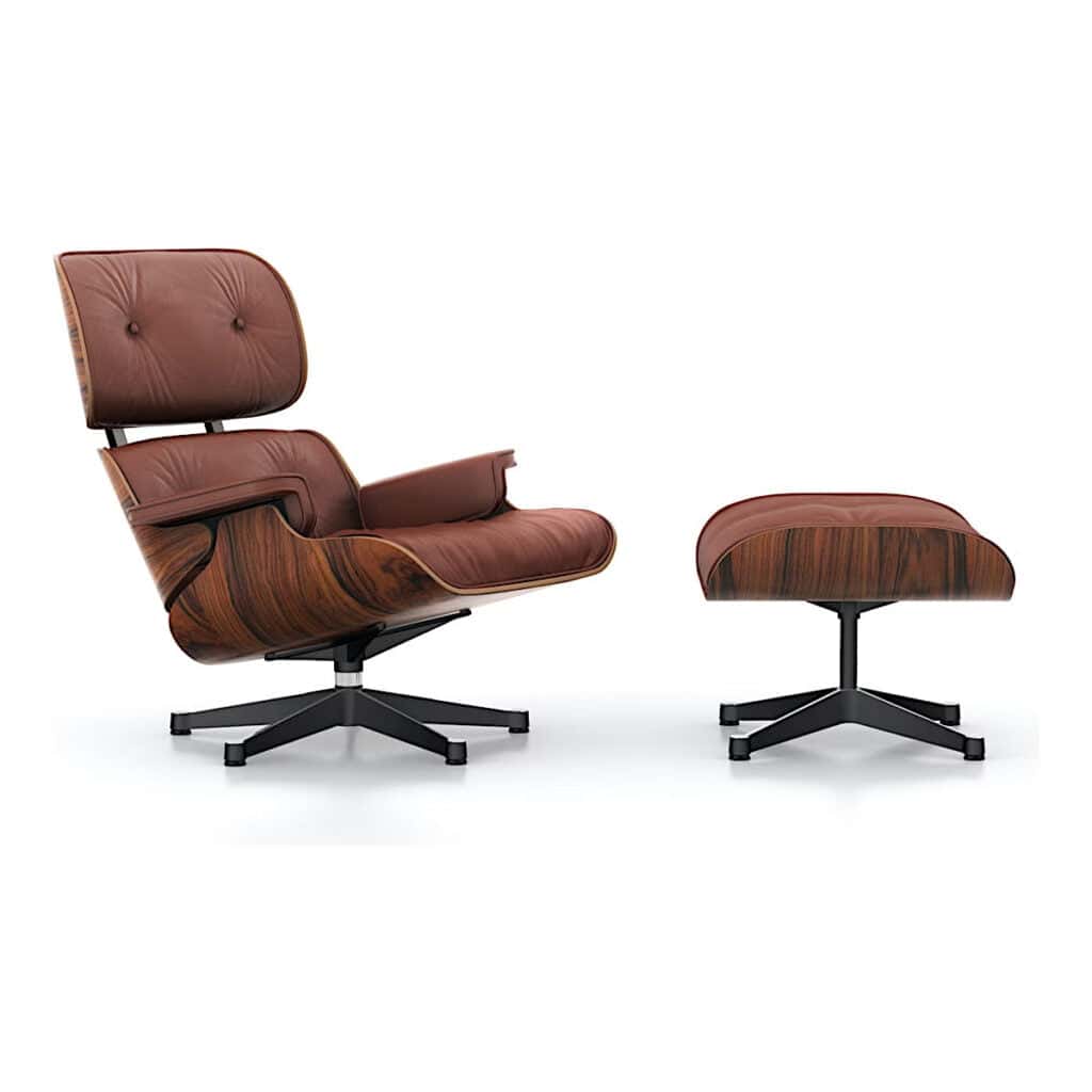 Eames Lounge Chair rouge brandy