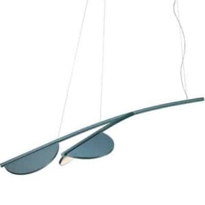 Lampe suspension Almendra Organic bleu vert Patricia Urquiola Flos