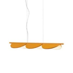 Lampe suspension Almendra Linear jaune Patricia Urquiola Flos