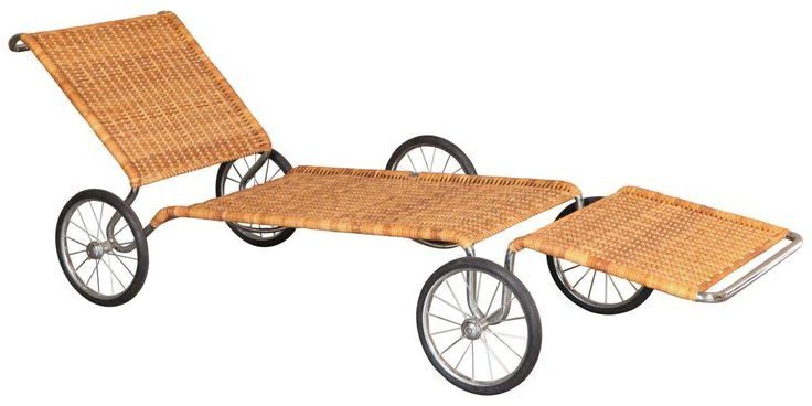 Marcel Breuer Chaise longue sur roues F41 Lounge Chair