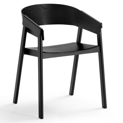 Fauteuil Cover armchair noir - Thomas Bentzen - Muuto