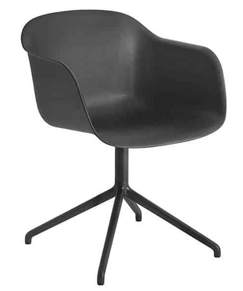 Muuto fauteuil fiber armchair noir