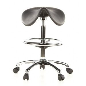 Tabouret technique à roulettes avec selle de tracteur ou de cheval