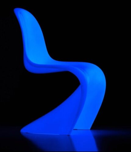 Chaise Panton Glow bleue