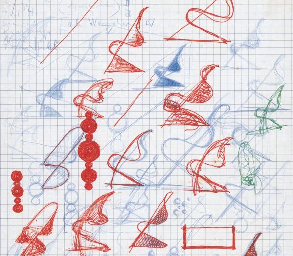 Dessins esquisse chaise Verner Panton