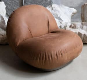 Pierre Paulin fauteuil Pacha cuir Gubi