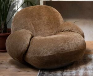 Pierre Paulin fauteuil Pacha fourrure Gubi