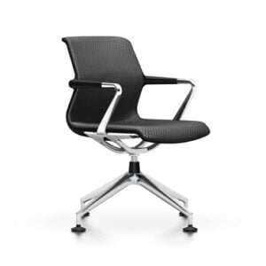 Antonio Citterio Chaise Unix Chair 4 branches noir Vitra