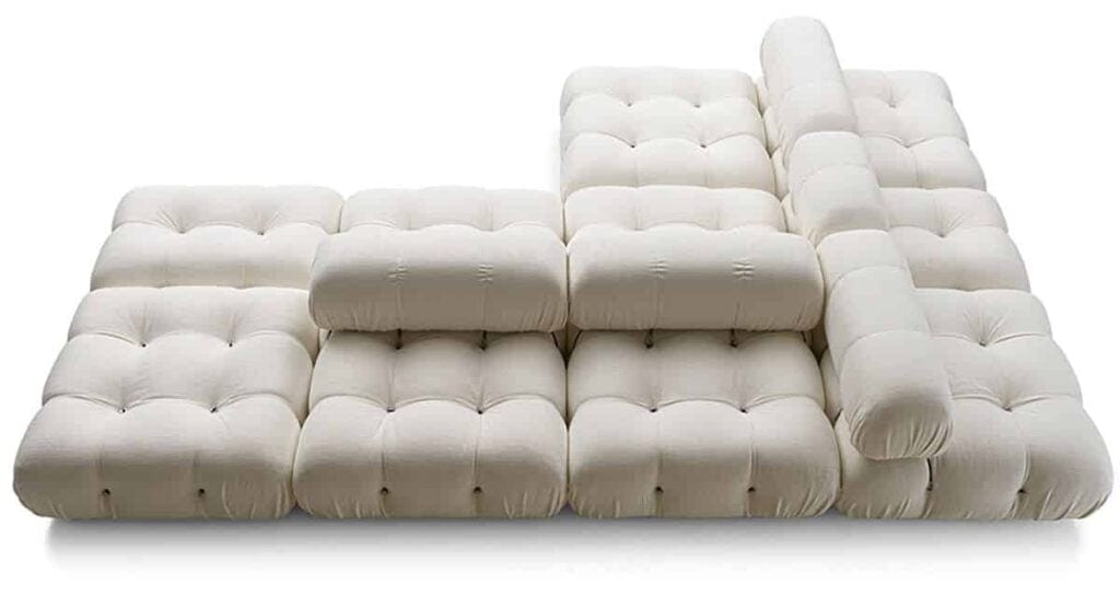 Canapé Camaleonda blanc de Mario Bellini chez B&B Italia