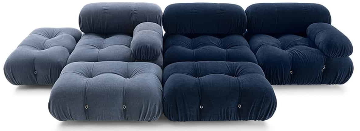 Canapé Camaleonda bleu de Mario Bellini chez B&B Italia