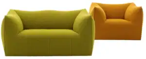 Canapé Le Bambole 2 places vert orange de Mario Bellini chez B&B Italia