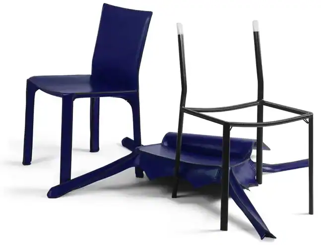 Chaise Cab 412 de Mario Bellini édité par Cassina