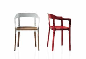 Ronan Erwan Bouroullec Fauteuil Steelwood Magis