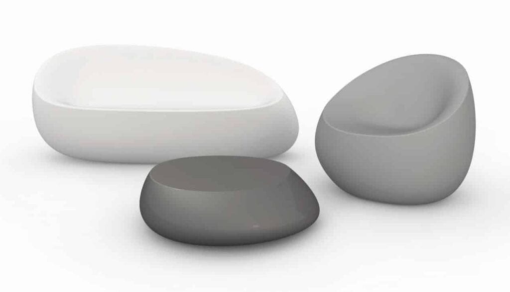 Canapé design Stone Lounge d'Elisa Gargan et Stefano Giovannoni chez Vondom