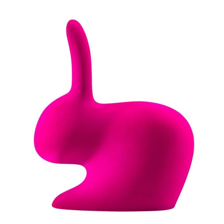 Chaise Rabbit lapin rose fluo fuchsia Stefano Giovannoni Qeeboo