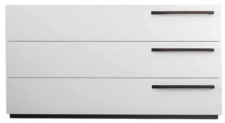 Commode 3 tiroirs design blanc Bonaldo