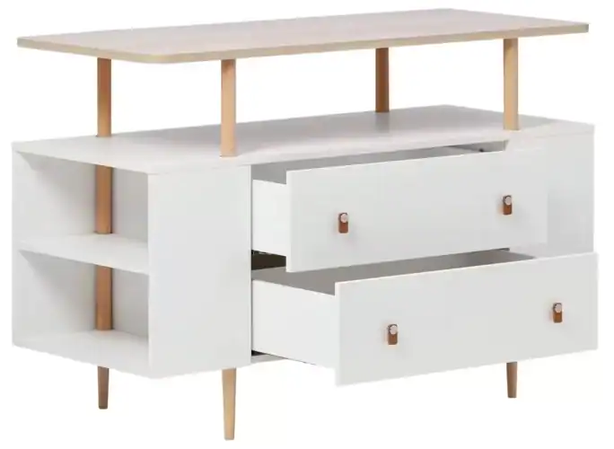 Commode blanc et bois Camif