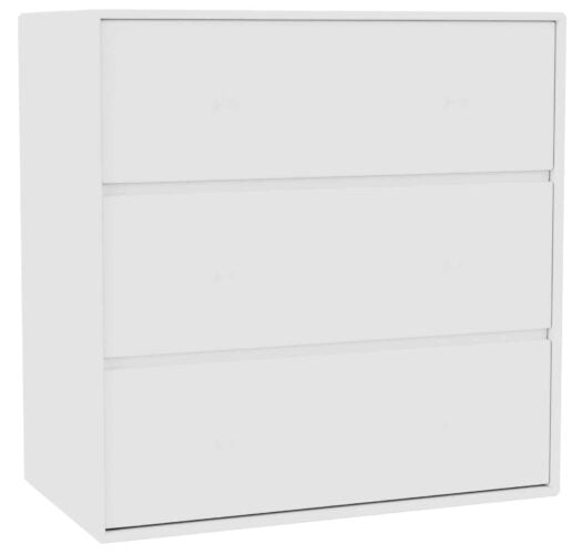 Commode blanche 3 tiroirs Montana
