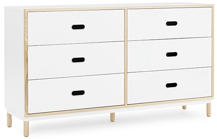 Commode blanche 6 tiroirs Kabino Normann Copenhagen