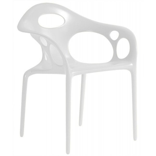 Fauteuil Supernatural blanc Ross Lovegrove Moroso