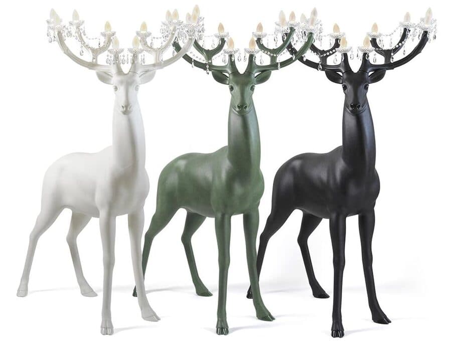 Lampadaire Sherwood cerf Stefano Giovannoni Qeeboo