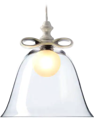 Lampe céramique Bell Marcel Wanders Moooi transparent blanc