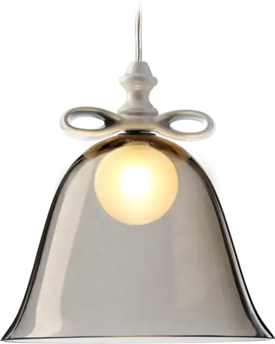 Lampe céramique Bell Marcel Wanders Moooi verre fumé blanc