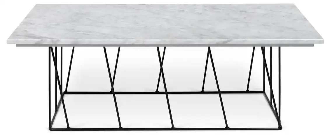 Table basse Helix en marbre blanc