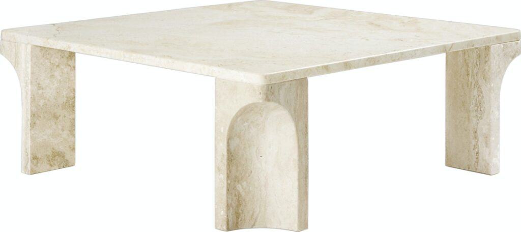 Table basse design en marbre Doric GamFratesi Gubi