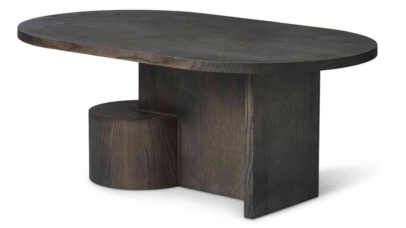 Table basse frêne massif noir ferm Living