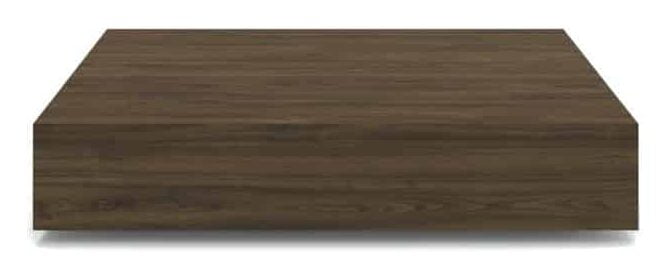 Table basse scandinave en placage de noyer