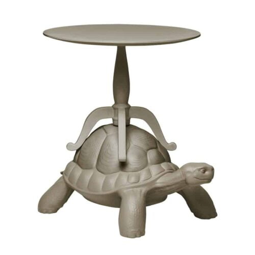 Table tortue grise Turtle carry Marcantonio Qeeboo