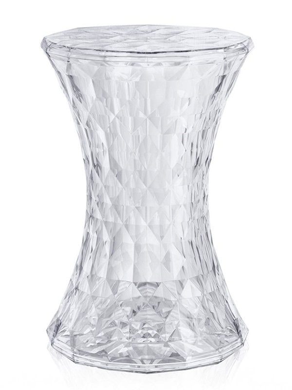 Tabouret Stone stool blanc transparent Marcel Wanders Kartell