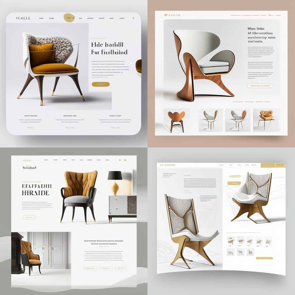 Landing page webdesign site web design de meubles Landing page webdesign site web design de meubles