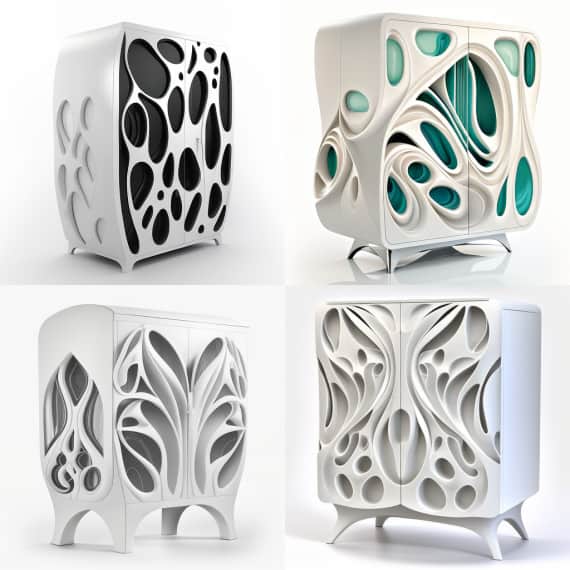 Midjourney armoire futuriste Ross Lovegrove Midjourney armoire futuriste Ross Lovegrove