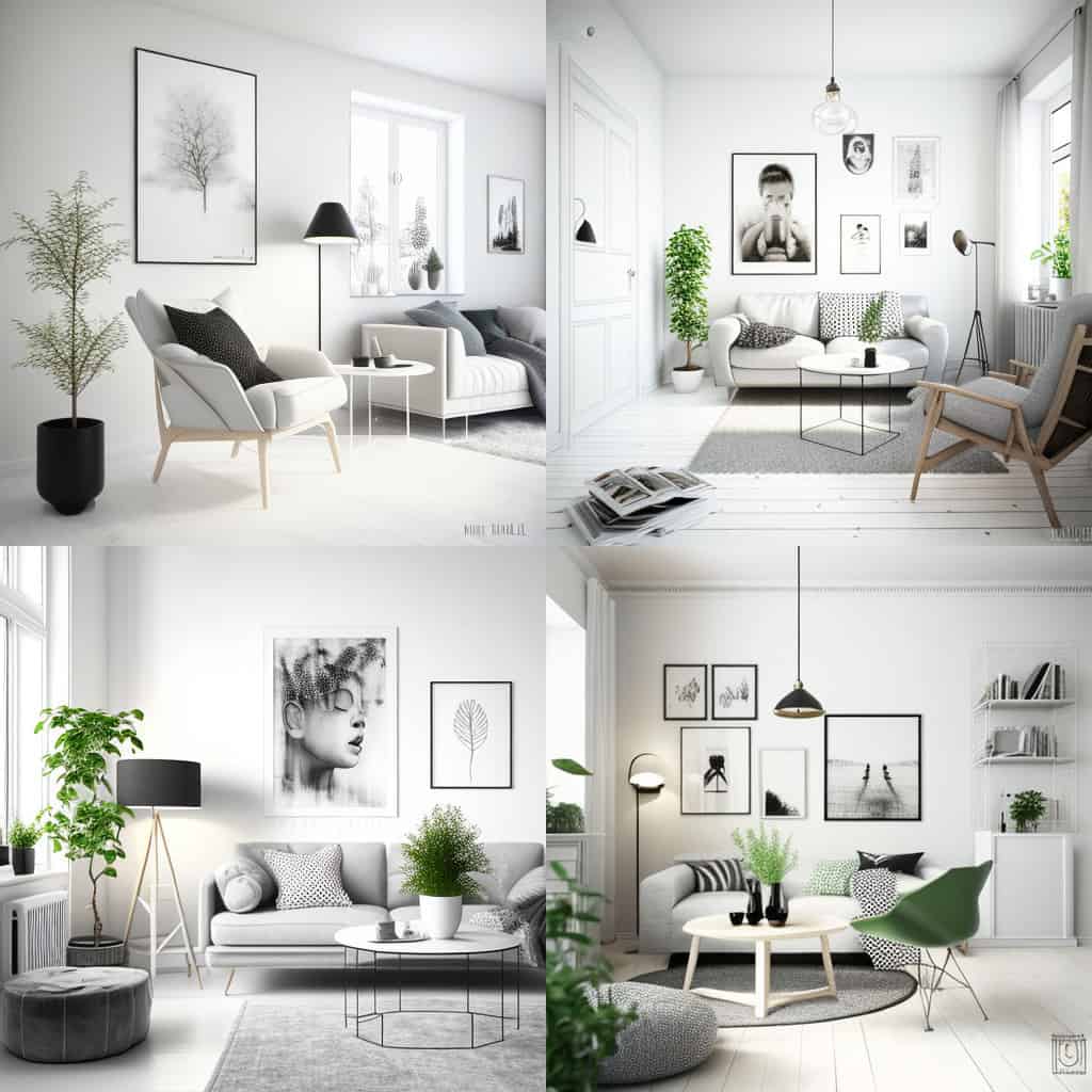 Midjourney decoration dinterieur style scandinave Midjourney décoration d'intérieur style scandinave