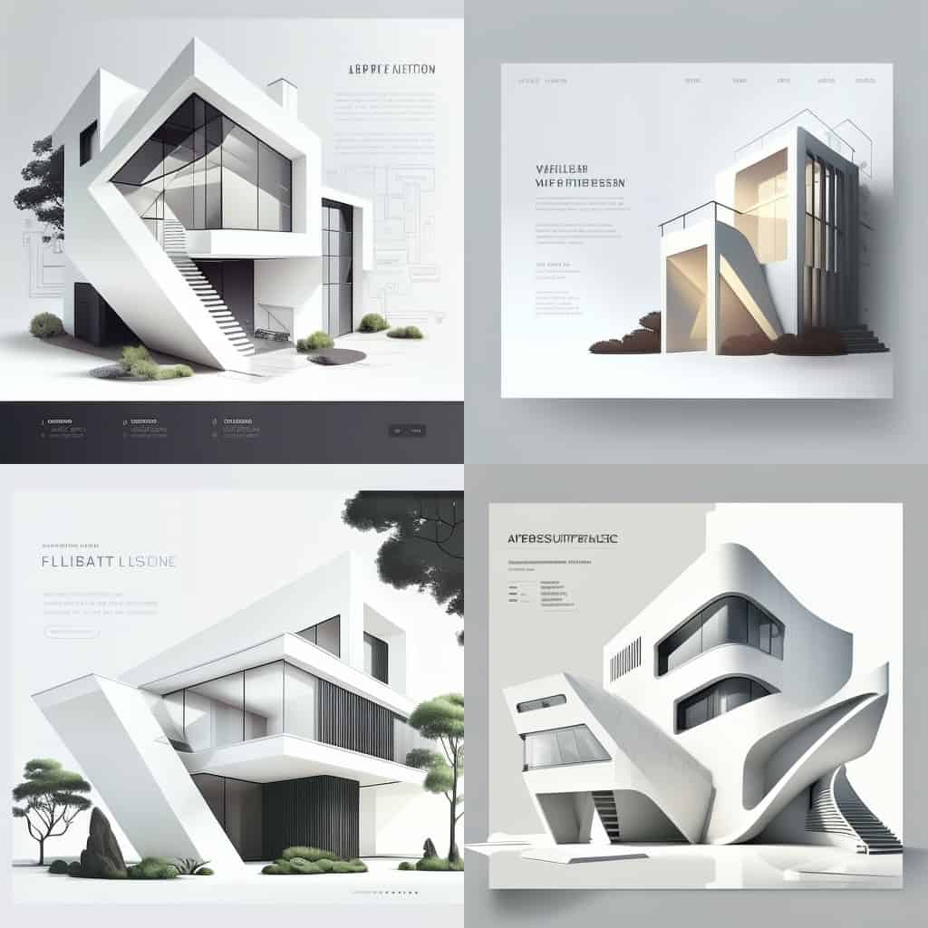 Webdesign landing page site darchitecture Webdesign landing page site d'architecture
