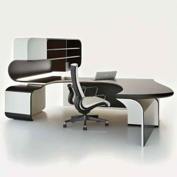 Bureau de direction en U