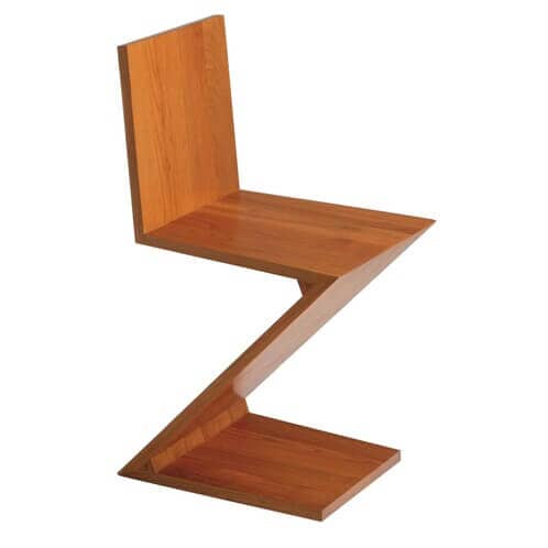 Chaise ZigZag Gerrit Rietveld Cassina