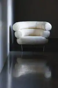 Eileen Gray - Fauteuil Bibendum blanc