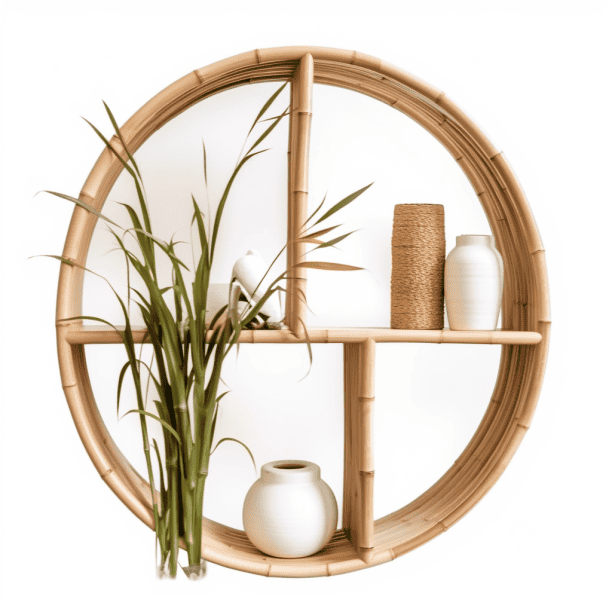 Etagère circulaire en bambou