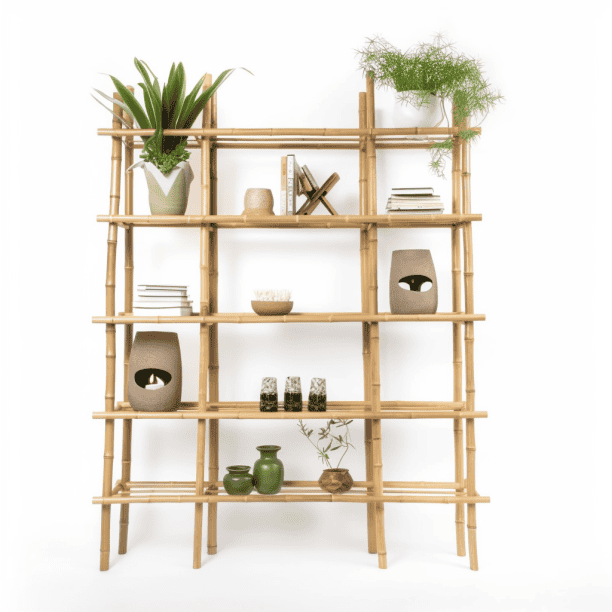 Etagère droite en bambou